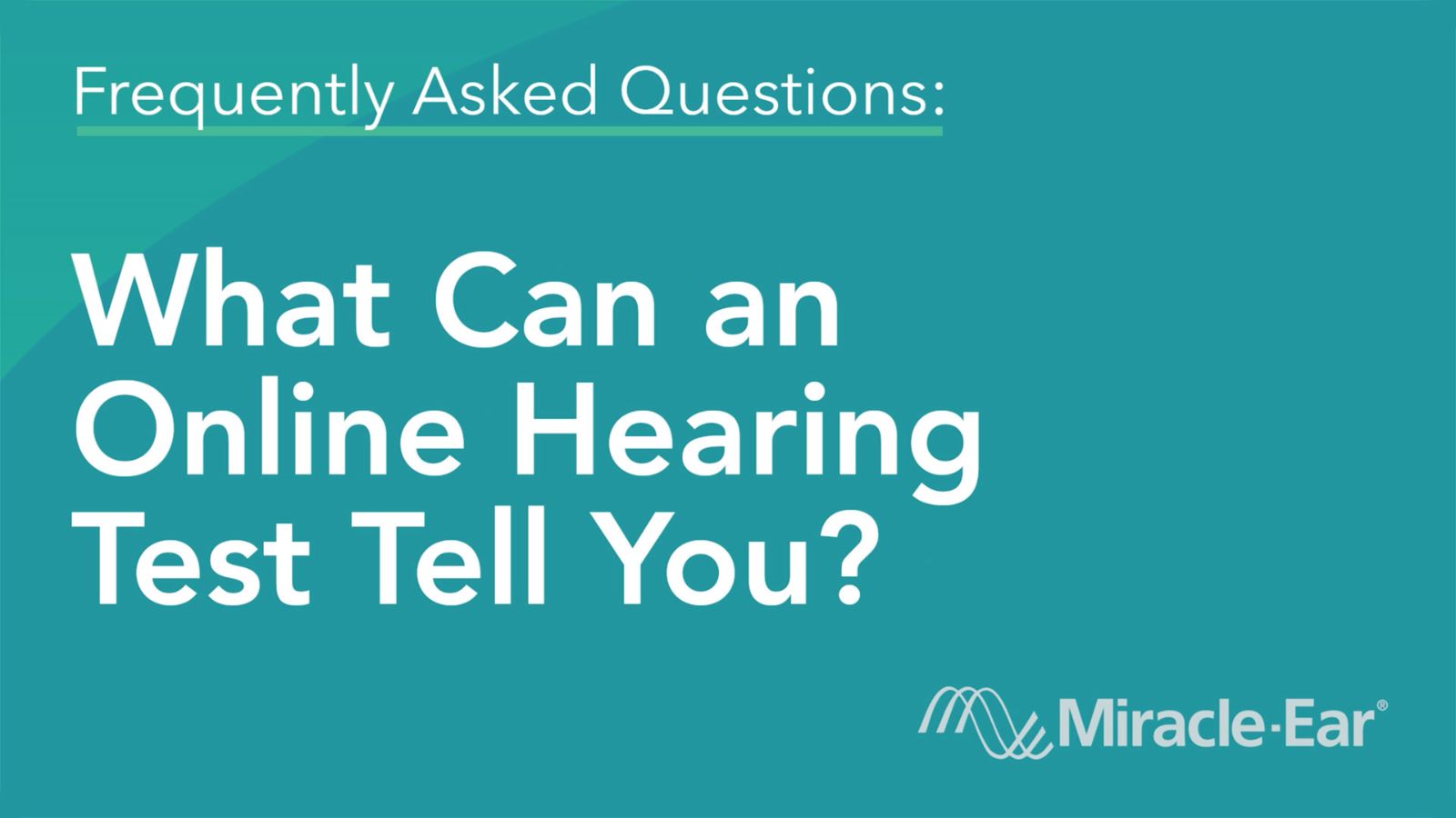 Online Hearing Test: Take A Free 5 Minute Hearing Test | Miracle-Ear